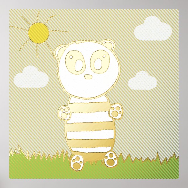 Panda Kids   Foil Prints (Front)