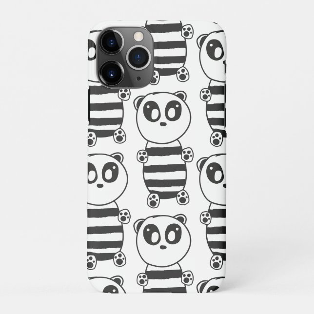 Panda Kids   iPhone Case (Back)