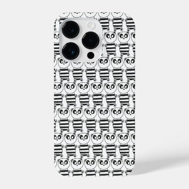 Panda Kids   iPhone Case (Back)