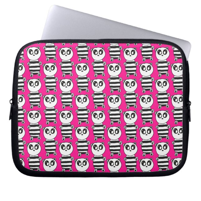 Panda Kids  Laptop Sleeve (Front)