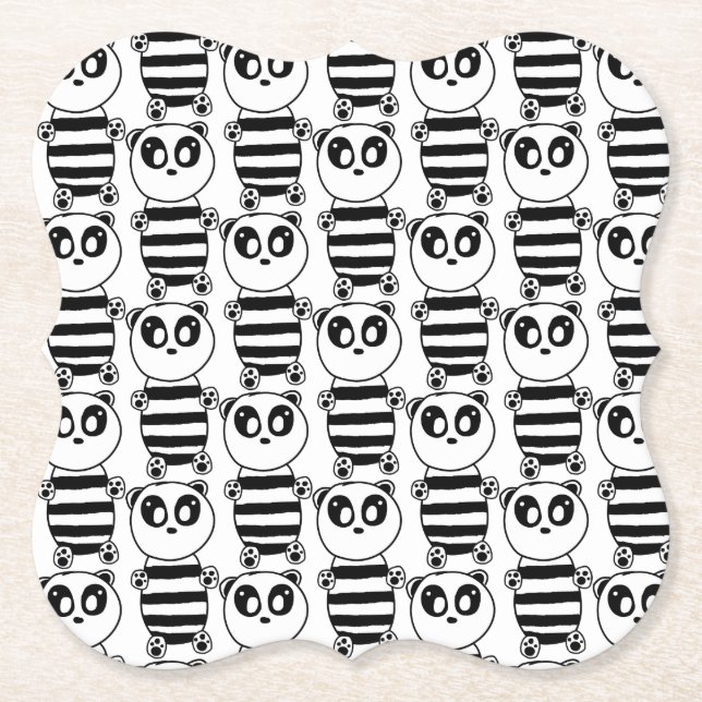 Panda Kids    Paper Coaster (Front)