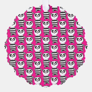Panda Kids Tree Decoration Card