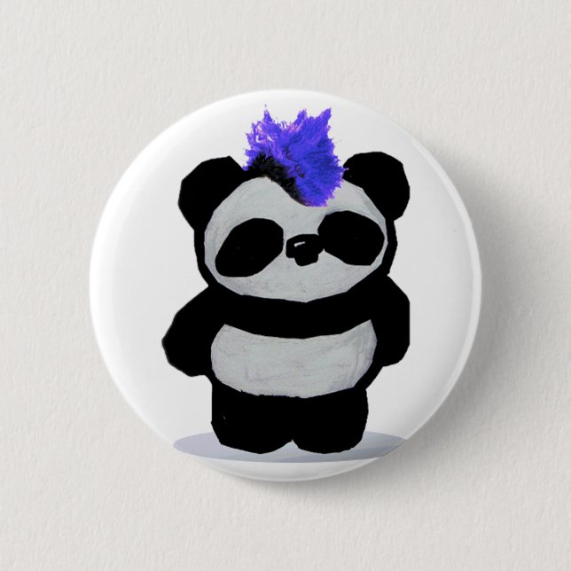 Panda Large 2010 Edition 6 Cm Round Badge (Front)