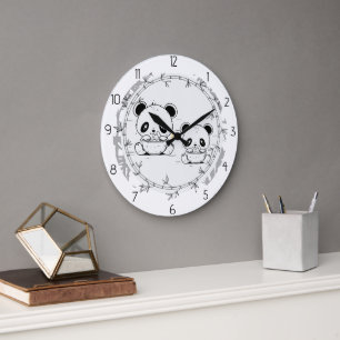 panda large clock