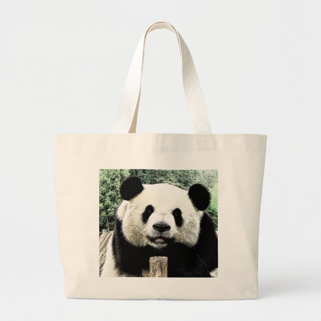 Panda Large Tote Bag (Front)