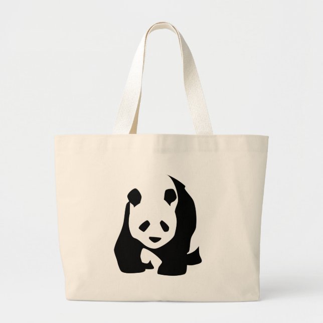 Panda Large Tote Bag (Front)