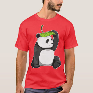 Panda Leaf Hat T-Shirt