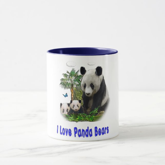 Panda Love art Mug (Center)