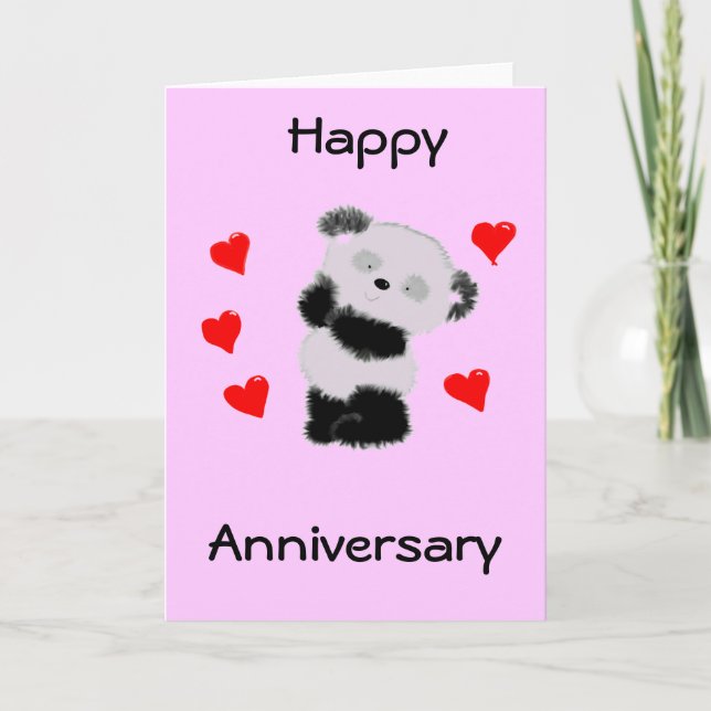 Panda love card (Front)