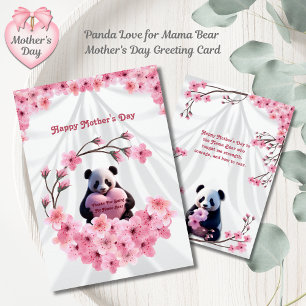 Panda Love for Mama Bear Mother's Day Card