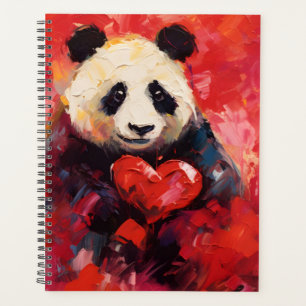 Panda Love hearts Planner