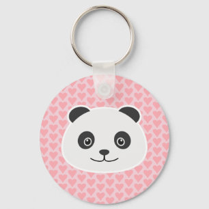 Panda love key ring