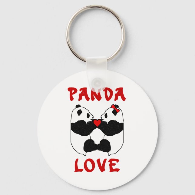 Panda Love Key Ring (Front)