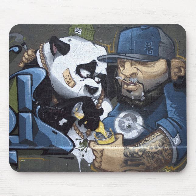 Panda Love Mouse Pad (Front)