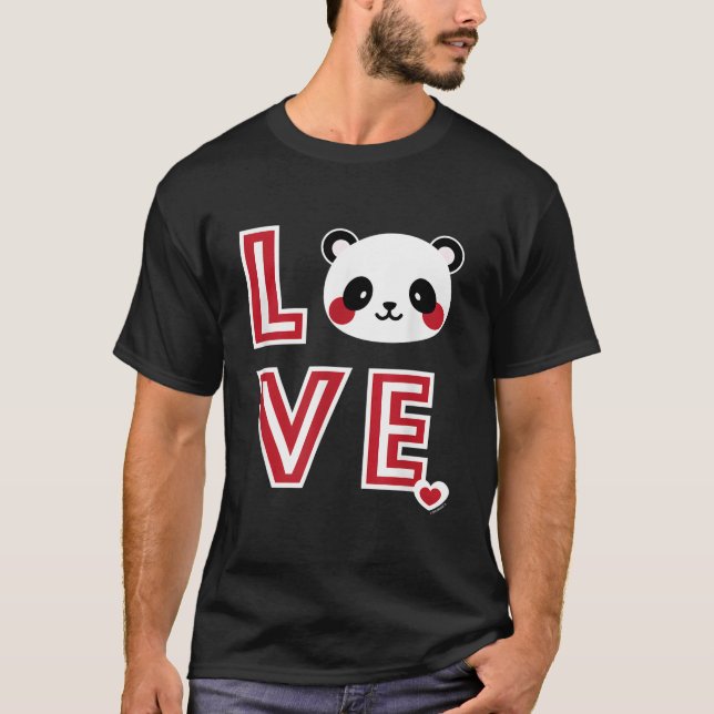 Panda Love Panda For T-Shirt (Front)