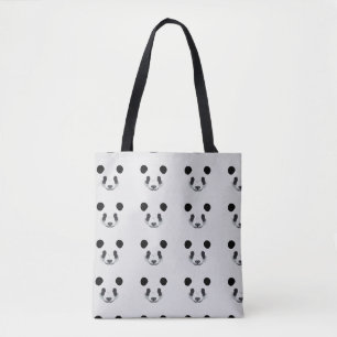Panda love tote bag
