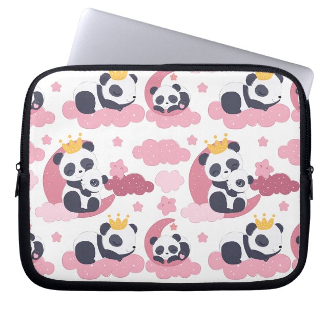 Panda Lover | I Am Nicknamed As Panda Laptop Sleeve (Front)