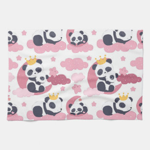 Panda Lover I Am Nicknamed As Panda Tea Towel