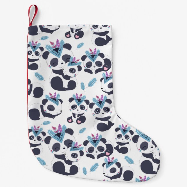 Panda Lover | It Is Like The Panda Small Christmas Stocking (Front)