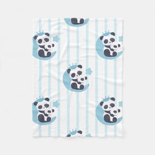Panda Lover | Life Is Better With A Panda Fleece Blanket (Front)