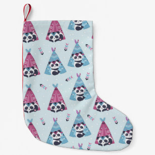 Panda Lover To Be Like Panda Small Christmas Stocking