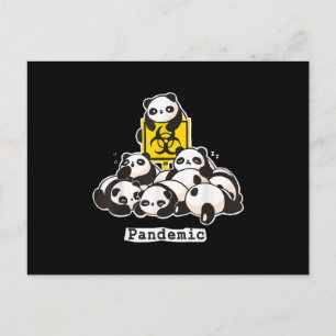 Panda Lovers   Cute Panda Funny Pandemic Postcard