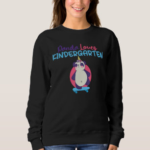 Panda loves Kindergarten Sweatshirt