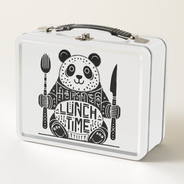 Panda Lunch Box - Snack, Smile, Play! (Front)