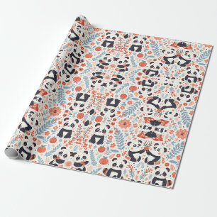 Panda Magic: Adorable Wrapping Paper Design