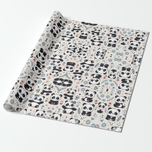 Panda Magic: Adorable Wrapping Paper Design