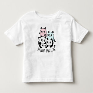 Panda-Mallow Stack – Cute Squishy Marshmallow Pand Toddler T-Shirt