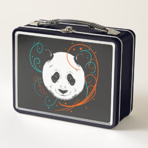 Panda Metal Lunch Box