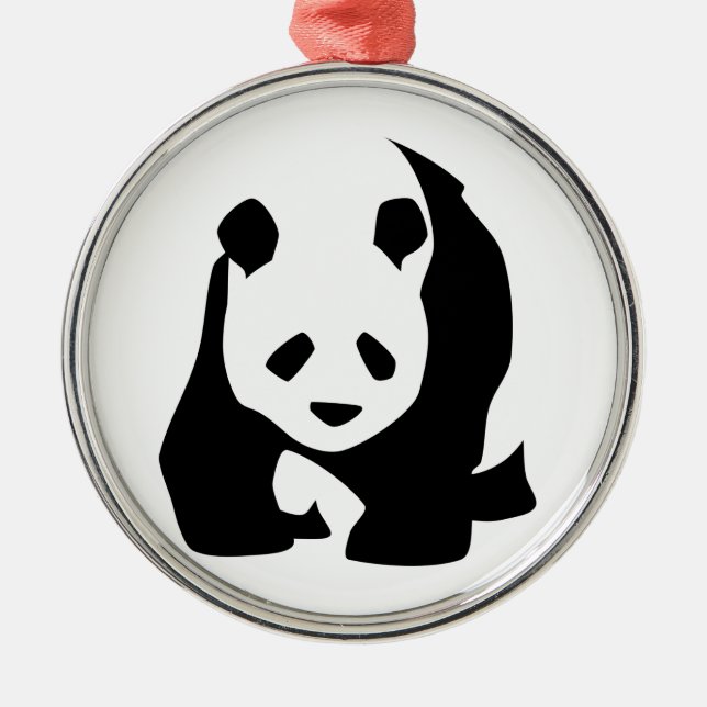 Panda Metal Ornament (Front)