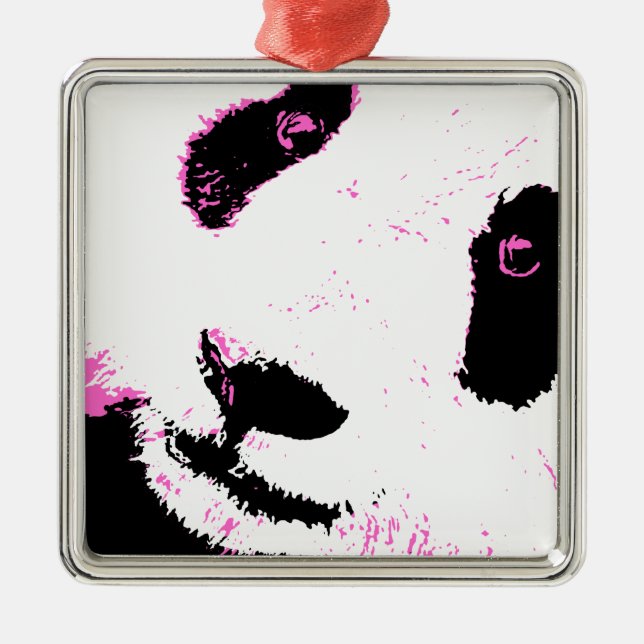 panda metal tree decoration (Front)
