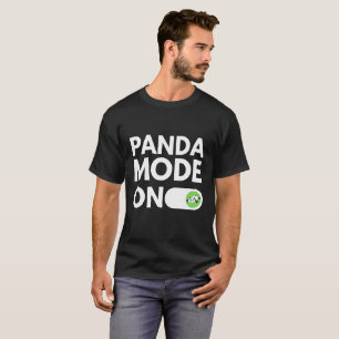 Panda Mode On Cute Animal Toggle Switch T-Shirt