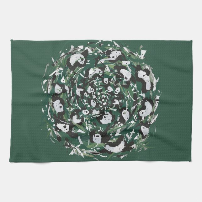 Panda-monium Tea Towel (Horizontal)