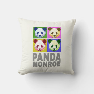 Panda Monroe Bear Pop Art Portrait Cushion