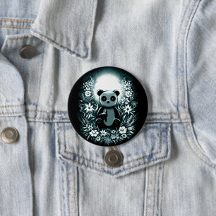 Panda Moon 7.5 Cm Round Badge