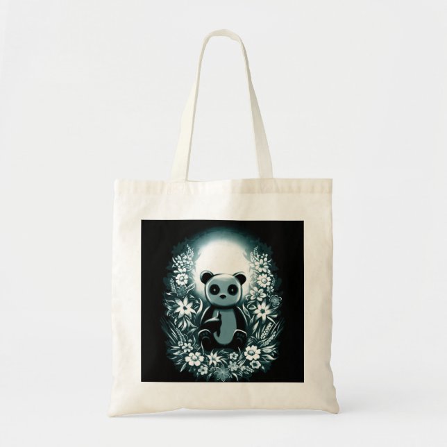 Panda Moon Tote Bag (Front)