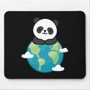 Panda Mother Earth Day Funny For Planet Environmen Mouse Pad
