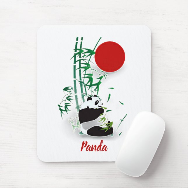 Panda   mouse pad (With Mouse)