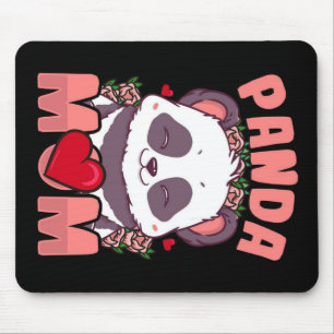 Panda Mum Gift For Owner Panda Mum Mouse Pad