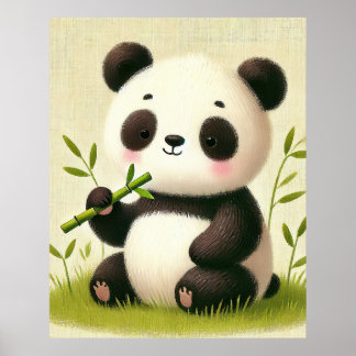 Panda Munchies Poster