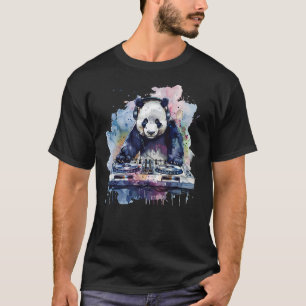 Panda Music DJ Beatmaker Panda Lover Turntable DJ  T-Shirt