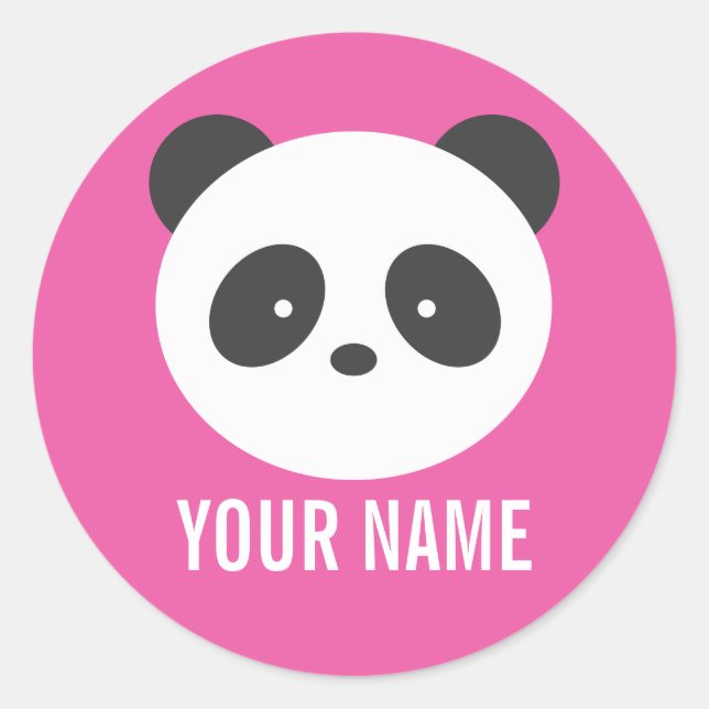 Panda name stickers (Front)