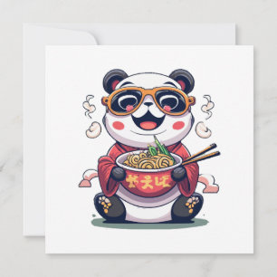 Panda Noodles Invitation
