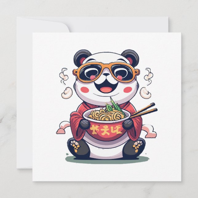 Panda Noodles Invitation (Back)