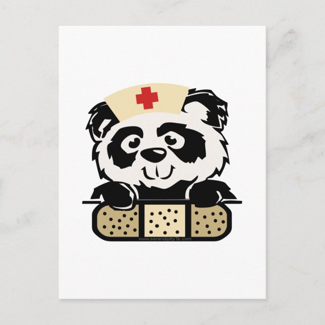 Panda Nurse Postcard (Front)