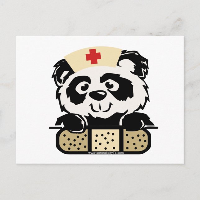 Panda Nurse Postcard (Front)