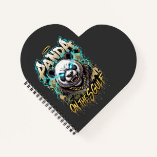 Panda on the Gulf - Edgy Urban Streetwear Graphic Notebook